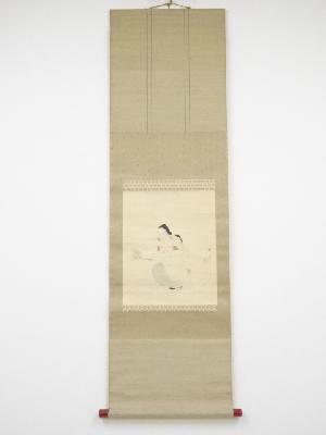 佐藤光華筆　童子図　肉筆紙本掛軸（保護箱）